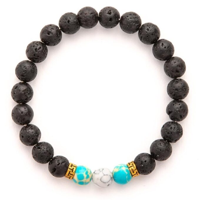 Turquoise Howlite Diffuser Crystal Bracelet - Image 2