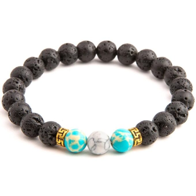 Turquoise Howlite Diffuser Crystal Bracelet
