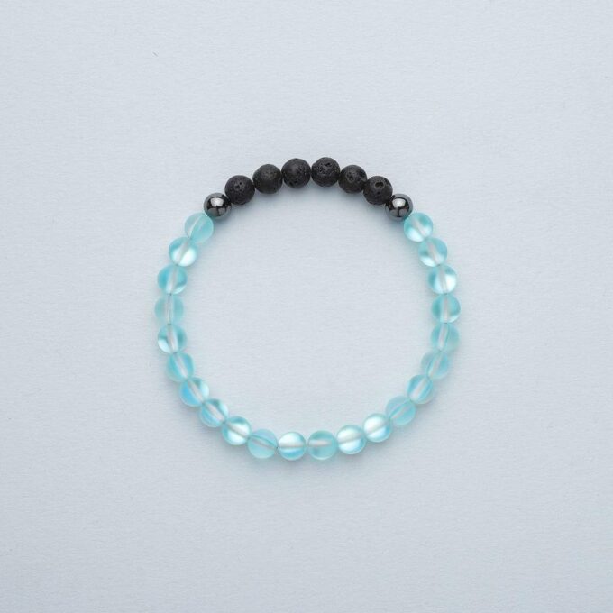 Glow Glass (Blue) Crystal Bracelet - Image 4