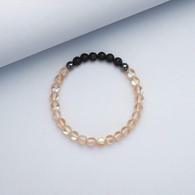 Glow Glass (Champagne) Crystal Bracelet - Image 4