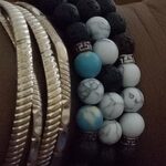Turquoise Howlite Diffuser Crystal Bracelet