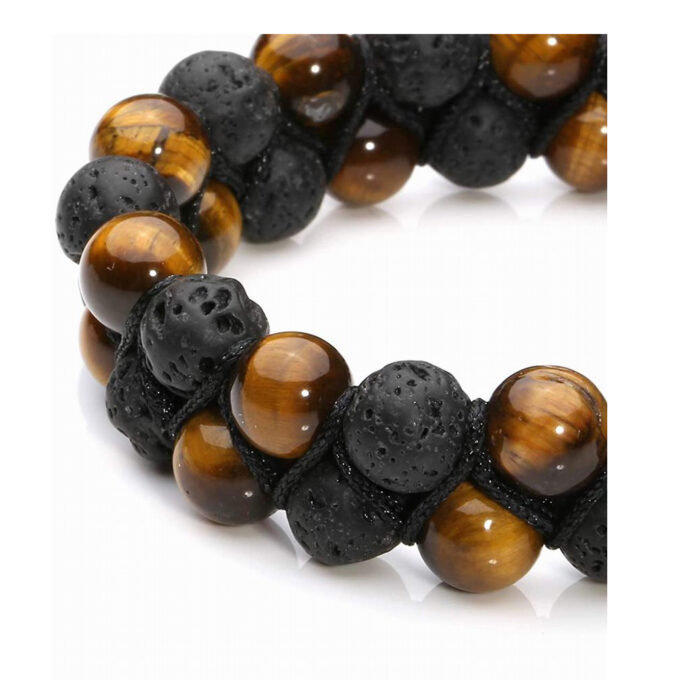 Lava Stone Crystal Bracelet - Image 4
