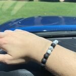 Howlite Stone Crystal Bracelet